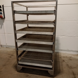 Mobile stainless steel cart